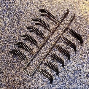 Vintage Metal Tie Rack